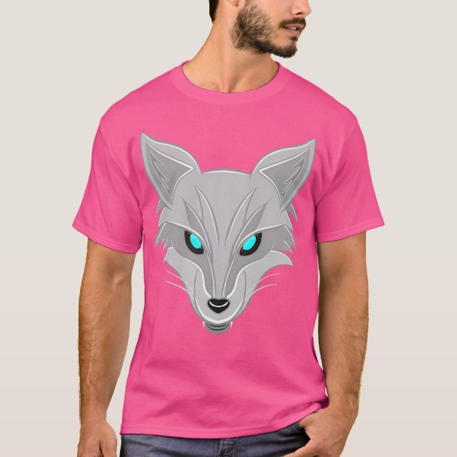 Camiseta Zorro de plata gris (Anverso)