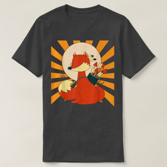 Camiseta Zorro de tiro con arco (Diseño del anverso)