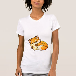 Camiseta Zorro Dormido Lindo y Acogedor