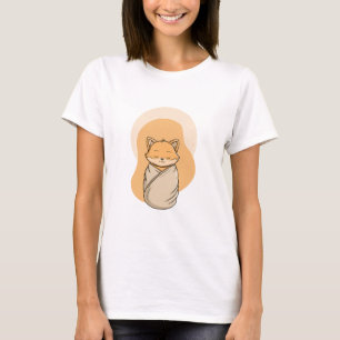 Camiseta Zorro Durmiendo Envuelto en Manta