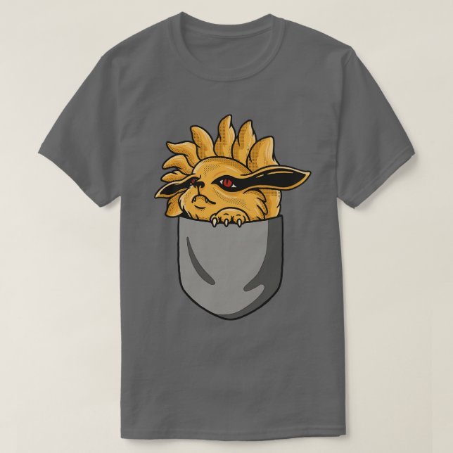 Camiseta zorro en el bolsillo (Diseño del anverso)
