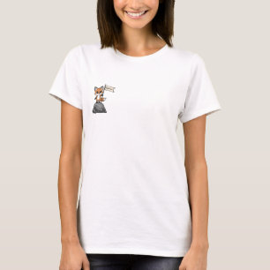 Camiseta Zorro Explorador Adorable de Pie en la Cima de una