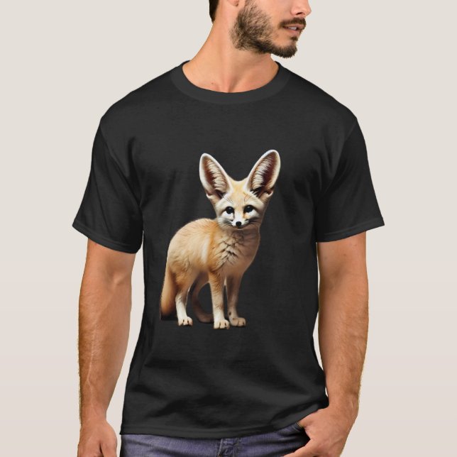 Camiseta Zorro Fennec Africano Animal (Anverso)