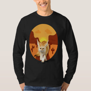 Camiseta Zorro Fennec Animal Canino Desierto Hombres Mujere