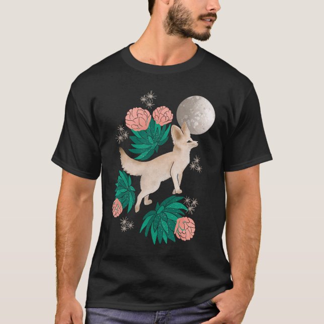Camiseta Zorro Fennec Curiosamente Cute (Anverso)