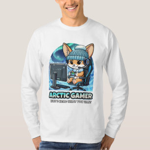 Camiseta Zorro Fennec Gamer Ártico - Aurora Boreal de Invie
