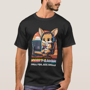 Camiseta Zorro Fennec Gamer del Desierto - Corriente de Jue