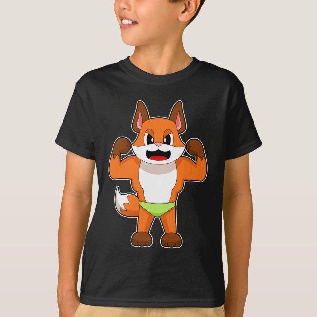 Camiseta Zorro Fisicoculturista Fisicoculturismo (Anverso)