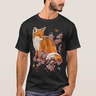 Camiseta Zorro Flor de Cerezo