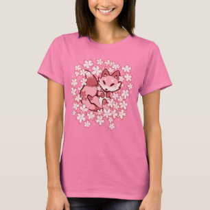 Camiseta Zorro Flor de Cerezo