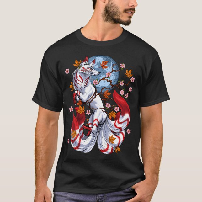 Camiseta Zorro Japonés Kitsune (Anverso)