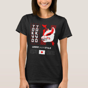 Camiseta Zorro Kitsune Ciudad de Tokio