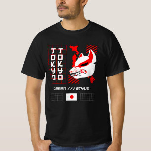 Camiseta Zorro Kitsune Ciudad de Tokio