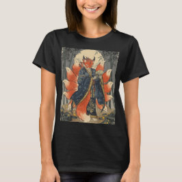 Camiseta Zorro Kitsune de Nueve Colas | Arte de Mitología J