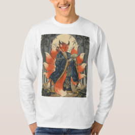 Camiseta Zorro Kitsune de Nueve Colas | Arte de Mitología J