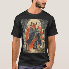 Camiseta Zorro Kitsune de Nueve Colas | Arte de Mitología J