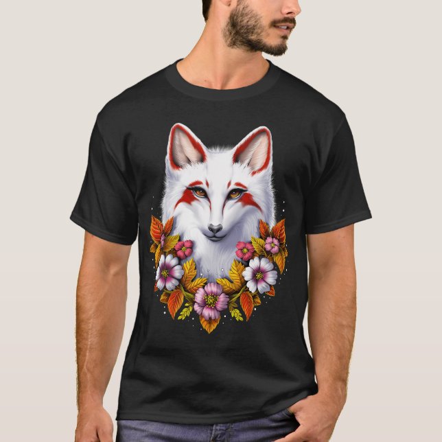 Camiseta Zorro Kitsune Japonés (Anverso)