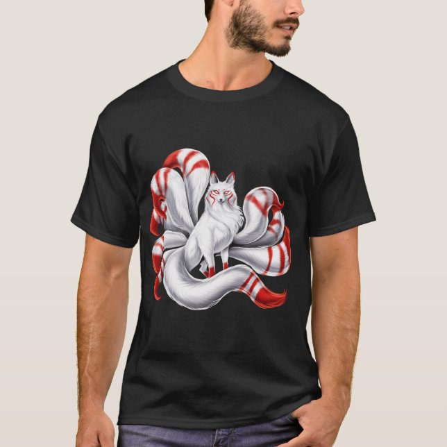 Camiseta Zorro Kitsune Japonés (Anverso)