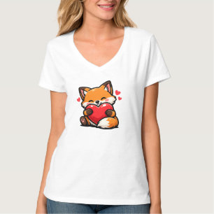 Camiseta Zorro Lindo Abrazando Corazón – Animal de Amor Kaw