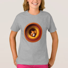 Camiseta Zorro Lindo con Huevo de Pascua Geométrico en Reco