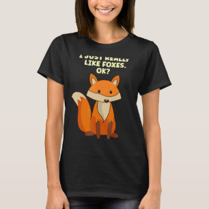 Camiseta Zorro lindo me gusta mucho a los zorros OK