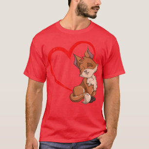 Camiseta Zorro Lover Heart Forest Animal Lover Nature Wildl