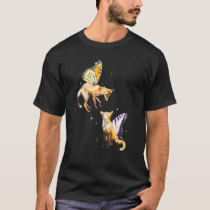 Camiseta Zorro Mariposa Geométrica Fox Female Foxes Wild An