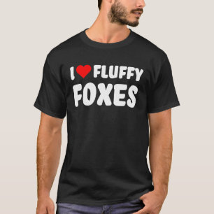 Camiseta Zorro Me encantan los zorros esponjosos con coraz