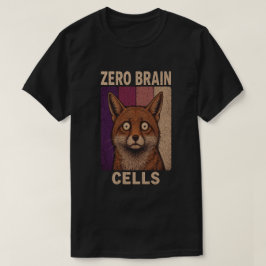 Camiseta Zorro Meme de Cero Células Cerebrales – Animal Div