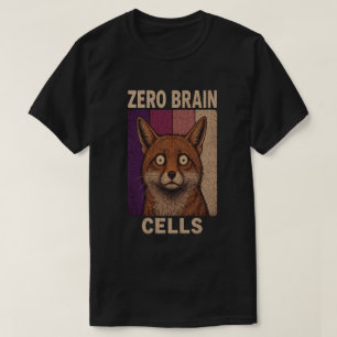 Camiseta Zorro Meme de Cero Células Cerebrales – Animal Div