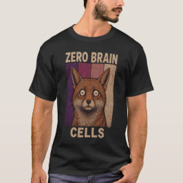 Camiseta Zorro Meme de Cero Células Cerebrales – Animal Div