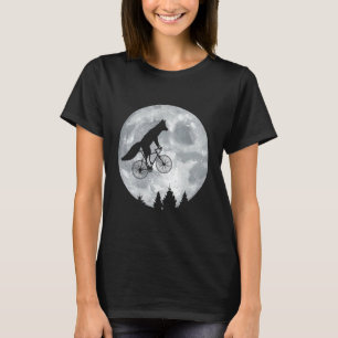 Camiseta Zorro montando bicicleta lunar de Halloween en bic