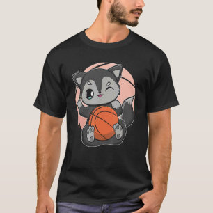 Camiseta Zorro Negro Con El Equipo De Baloncesto Deportivo