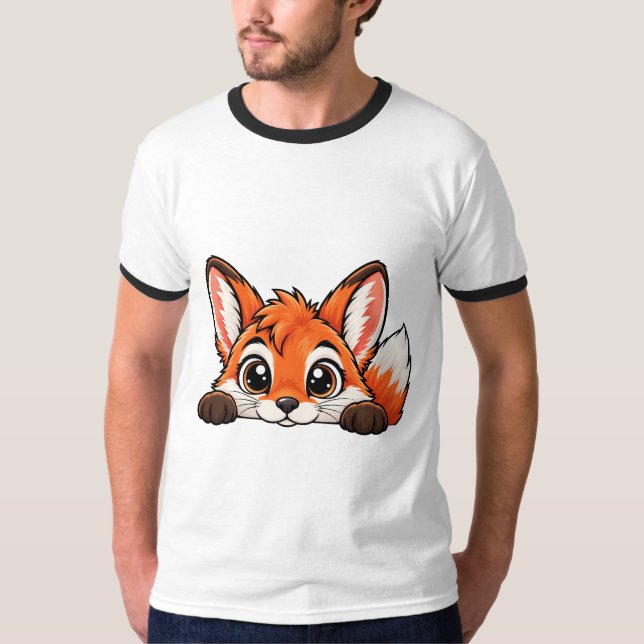 Camiseta Zorro Peekaboo Adorable (Anverso)