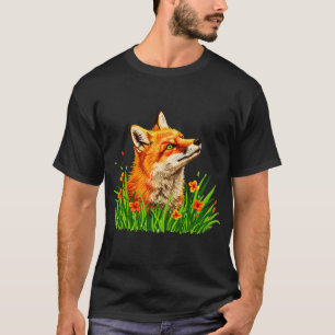 Camiseta Zorro Psicodélico Remolino Abstracto Colorido
