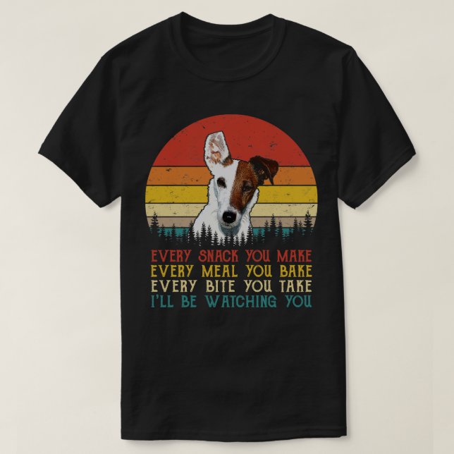 Camiseta Zorro retro Terriers suaviza cada tentempié que ha (Diseño del anverso)