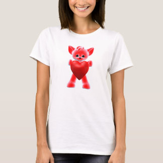 Camiseta Zorro Rojo con Corazón