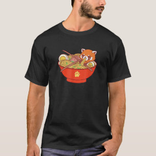 Camiseta Zorro Rojo En Japonés De Fideos De Ramen Regalo Ka