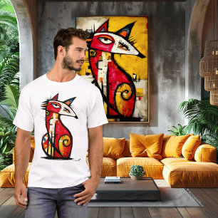 Camiseta Zorro Totémico – Símbolo Tribal Abstracto
