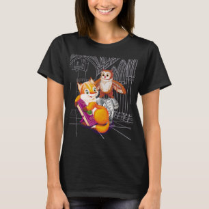 Camiseta zorro y búho