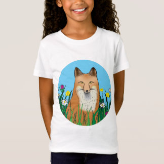 Camiseta Zorro y flores