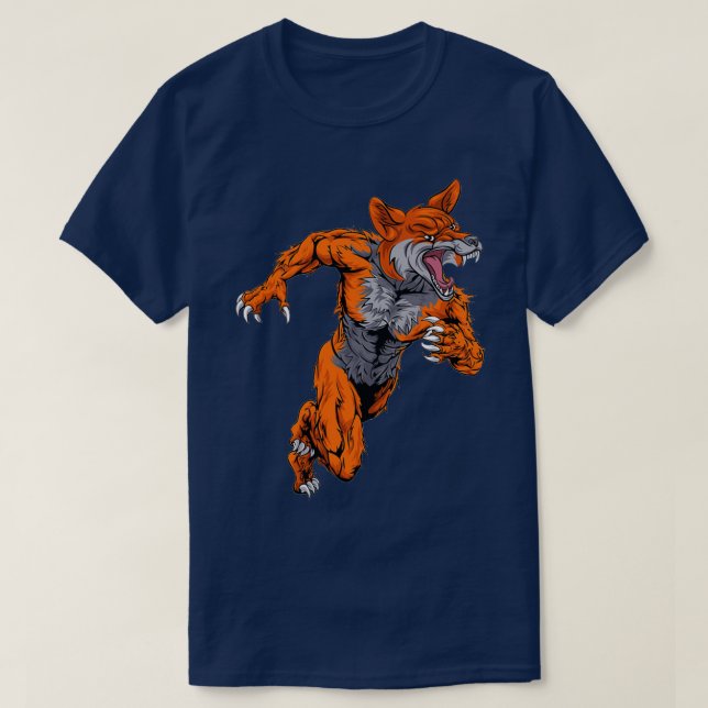 Camiseta zorros en ejecución 11 (Diseño del anverso)