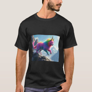 Camiseta Zouwu, gato mítico con gorro de arcoíris del mito