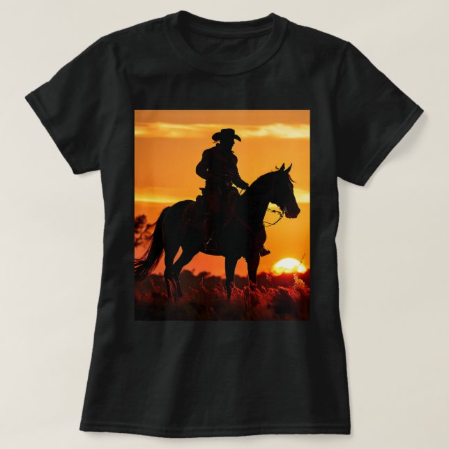 Camiseta ZOYNK Cowboy Sunset 0023384 (Diseño del anverso)