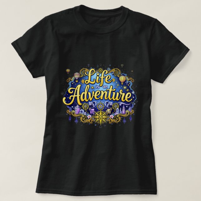 Camiseta ZOYNK Life is an Adventure 0044332 (Diseño del anverso)