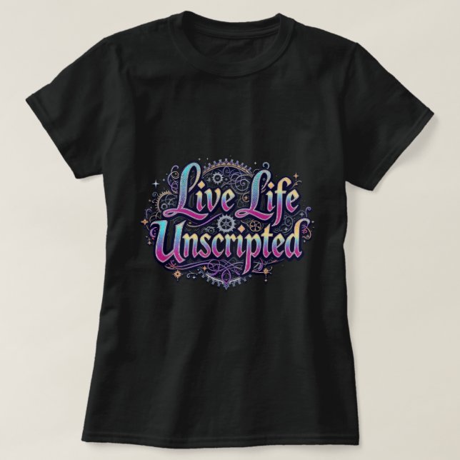 Camiseta ZOYNK Live Life Unscripted 0044290 (Diseño del anverso)