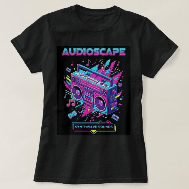 Camiseta ZOYNK T-Shirt Graphics Audioscape Boom Box 0045216 (Diseño del anverso)
