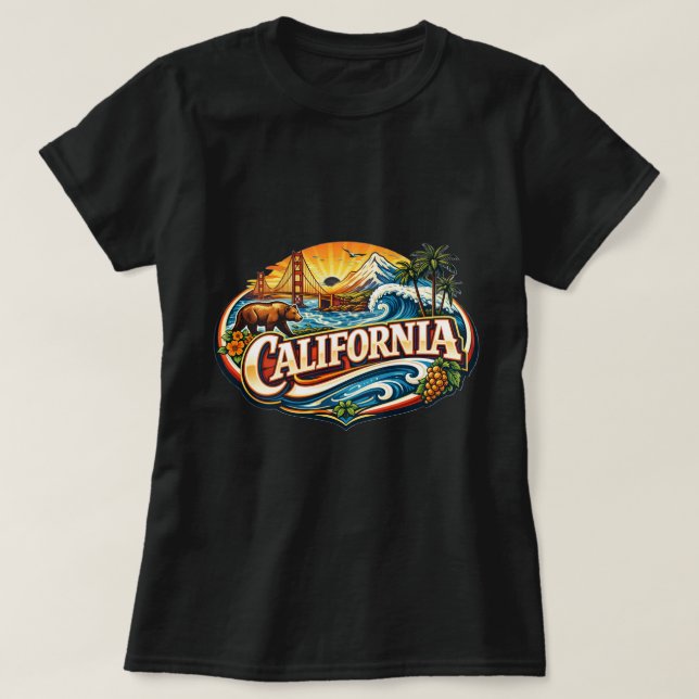Camiseta ZOYNK T-Shirt Graphics California 0045171 (Diseño del anverso)