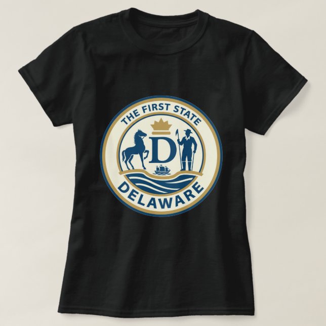 Camiseta ZOYNK T-Shirt Graphics Delaware 0045225 (Diseño del anverso)