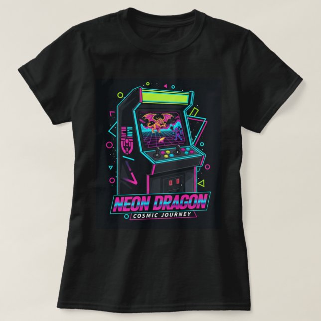 Camiseta ZOYNK T-Shirt Graphics Neon Dragon 0045231 (Diseño del anverso)